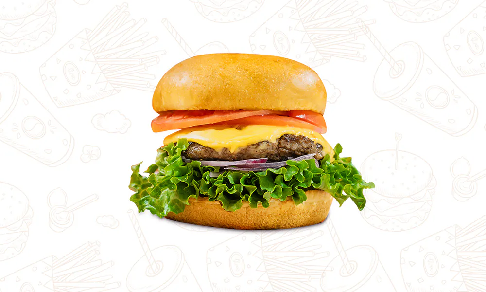 Cheese Burger at Crispy Fried Chicken Burger，a Fried Chicken & Milk Tea Spot in Houston